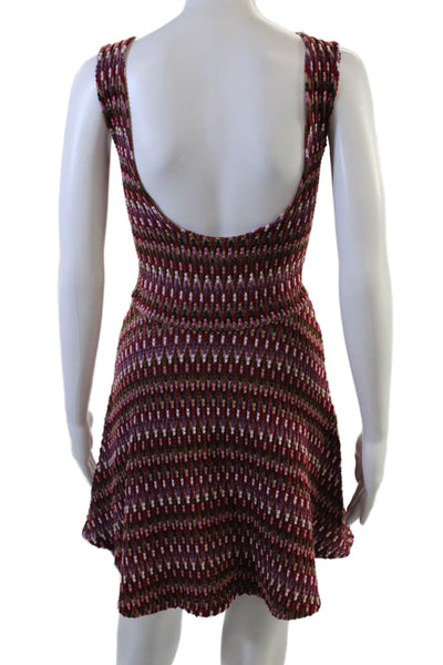 Lovers + Friends Womens Knit Scoop Neck Mini Tank Dress Multicolor Size S