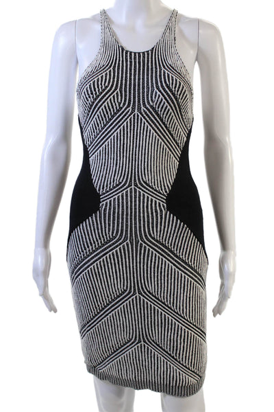 Silence + Noise Womens Cotton Sleeveless Mini Knit Dress Black Size S