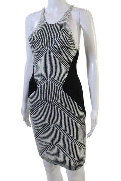 Silence + Noise Womens Cotton Sleeveless Mini Knit Dress Black Size S