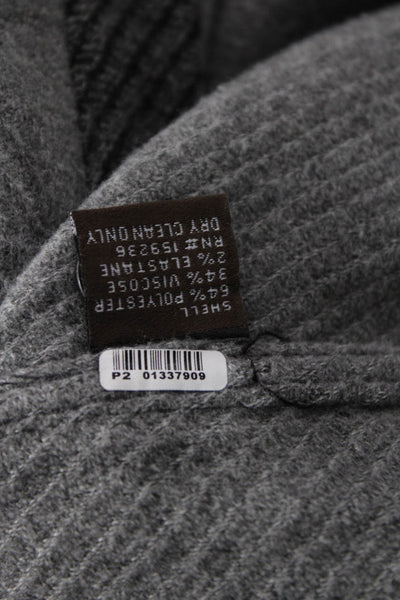 J. Mclaughlin Womens Long Sleeve Button Knit Sweater Gray Size M