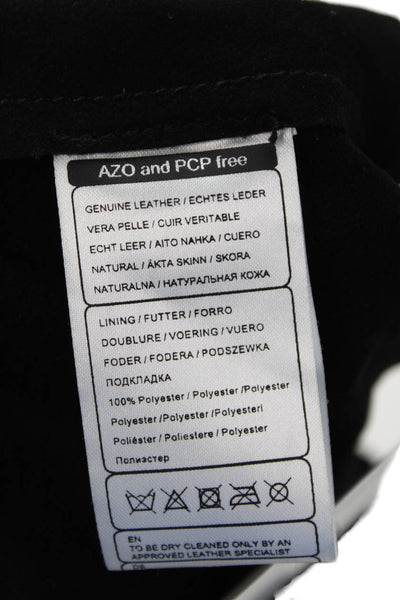 Cigno Nero Womens Suede Open Front Cropped Jacket Black Size EUR 42