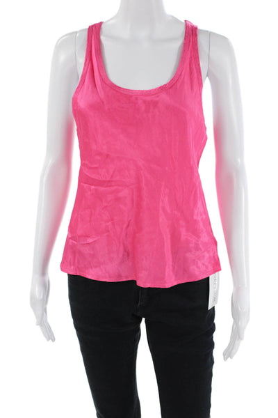 Nation LTD Womens Sleeveless Scoop Neck Tank Top Pink Size Small