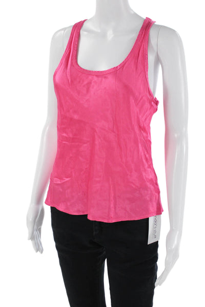 Nation LTD Womens Sleeveless Scoop Neck Tank Top Pink Size Small