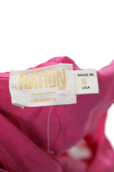 Nation LTD Womens Sleeveless Scoop Neck Tank Top Pink Size Small