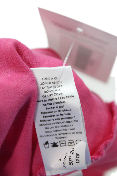 Nation LTD Womens Sleeveless Scoop Neck Tank Top Pink Size Small
