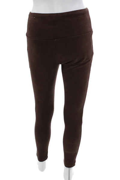 J. Mclaughlin Womens Faux Suede Pull On Leggings Brown Size Small