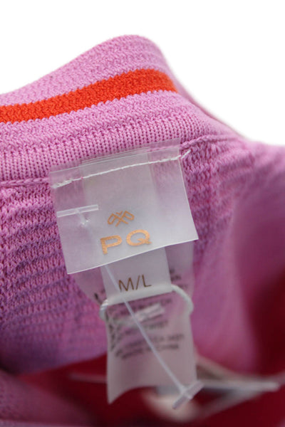PQ Womens Sleeveless logan Sweater Dress Pink Red Size Medium
