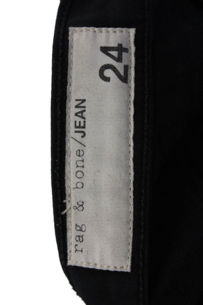 Rag & Bone Jean Womens Slim Fit Stretch Jeggings Black Size 24