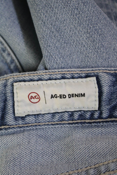 AG-ED Denim Womens Cotton Distressed Detail Five Pocket Jeans Blue Size 25