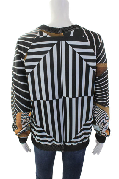 Clover Canyon Womens Long Sleeve Abstract Print Crewneck Multi Size S