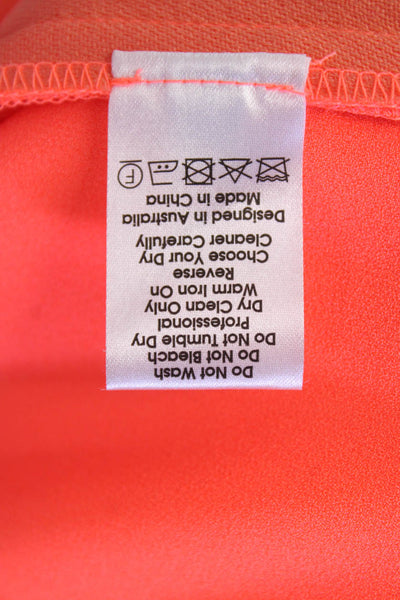 Alex Perry Womens Solid Pleated Two Pocket High-Rise Shorts Pink Size 4