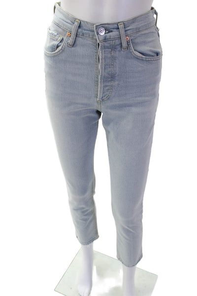 Citizens of Humanity Womens Cotton Mid-Rise Jolene Jeans Blue Size 23
