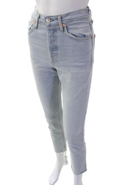 Citizens of Humanity Womens Cotton Mid-Rise Jolene Jeans Blue Size 23