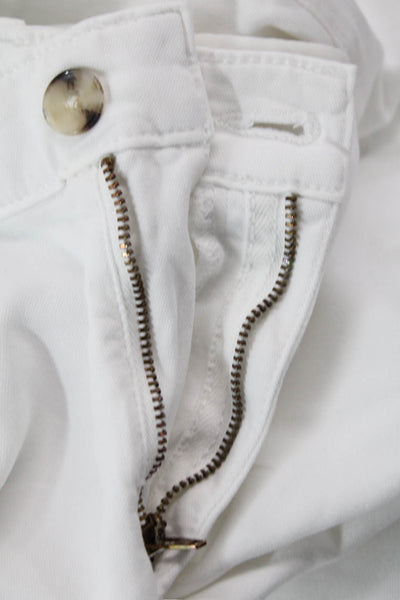 AG Adriano Goldschmied Womens The Caden Tailored Trouser Pants White Size 27R
