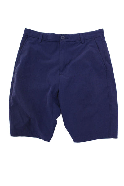 Vineyard Vines Boys Chino Knee-Length Zip Fly Shorts Navy Blue Size 16