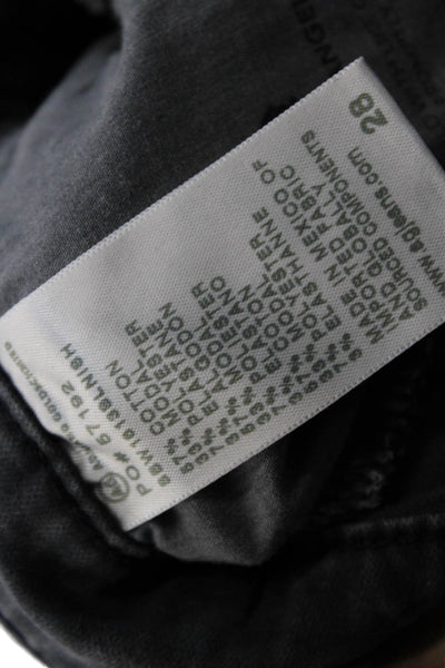Adriano Goldschmied Womens Cotton Button Zip Slim Leg Jeans Gray Size EUR 25