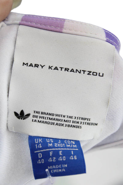 Mary Katrantzou Womens Graphic 2 Piece Diamond Print Bodycon Dress Purple Size M