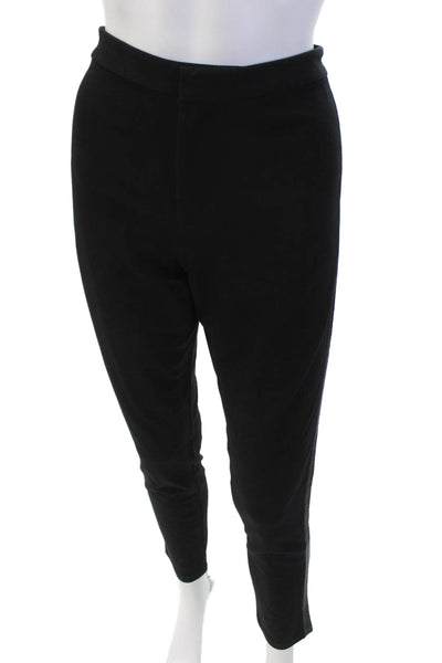 Ralph Lauren Womens Beaded Side Detail Skinny Leg Pants Solid Black Size M