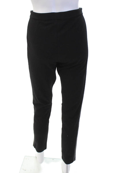 Ralph Lauren Womens Beaded Side Detail Skinny Leg Pants Solid Black Size M