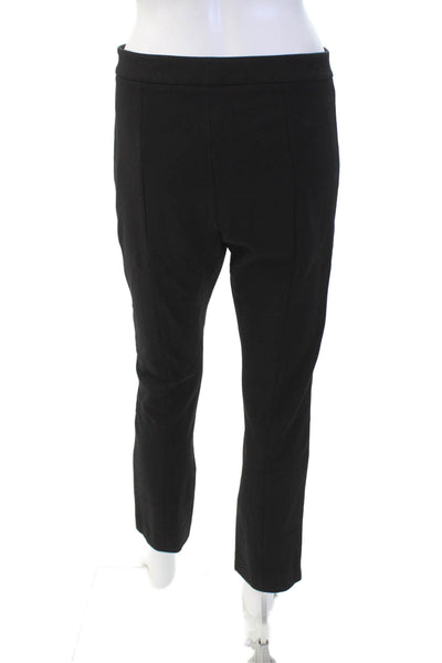 Vince Womens Zippered Straight Legged Casual Pants Solid Black Size 6