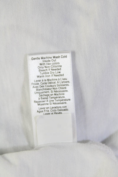 Nation LTD Womens Cotton Sleeveless Smocked High Neck Blouse White Size S