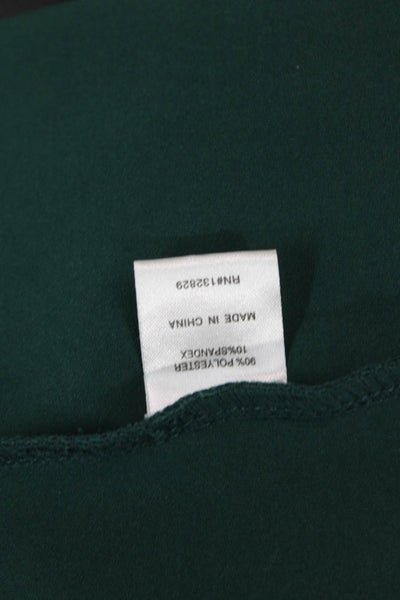 Superdown Womens Back Zip Spaghetti Strap V Neck Mini Dress Green Size Small