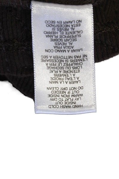 Michael Kors Womens Cotton Sleeveless Round Neck Tank Top Brown Size S