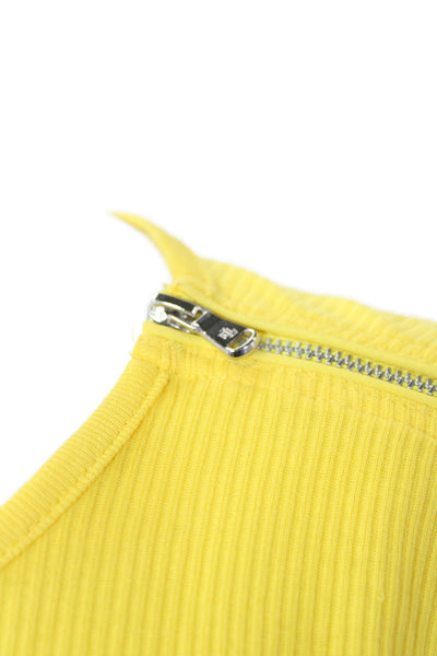 Lauren Ralph Lauren Green Label Womens Long Sleeve Knit Top Yellow Size M