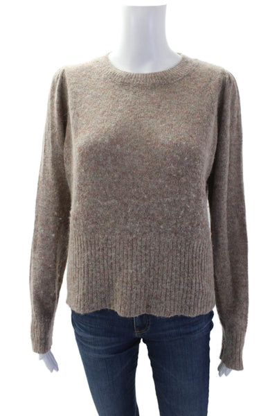 One Grey Day Womens Wool Long Sleeve Pullover Sweater Brown Size XS