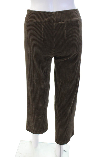 Avenue Montaigne Womens Pull On High Rise Wide Leg Pants Brown Size 0