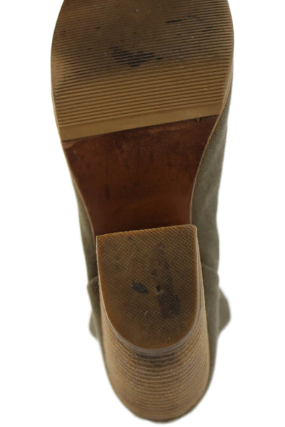 Rag & Bone Womens Zip Up Round Toe Ankle Boots Green Size 38.5 8.5