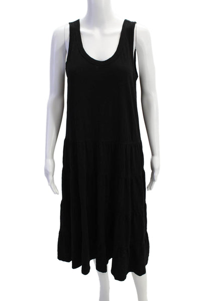 Wilt Womens Sleeveless A Line Sun Dress Black Cotton Size Small