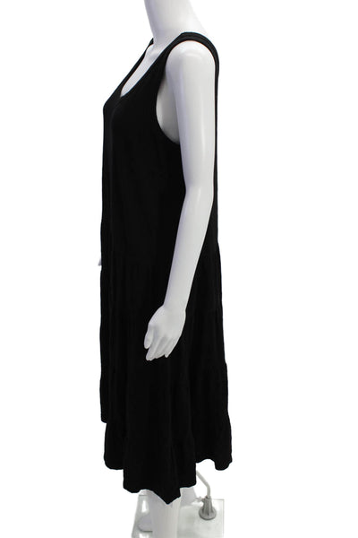 Wilt Womens Sleeveless A Line Sun Dress Black Cotton Size Small