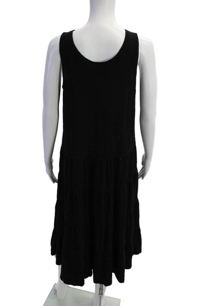 Wilt Womens Sleeveless A Line Sun Dress Black Cotton Size Small