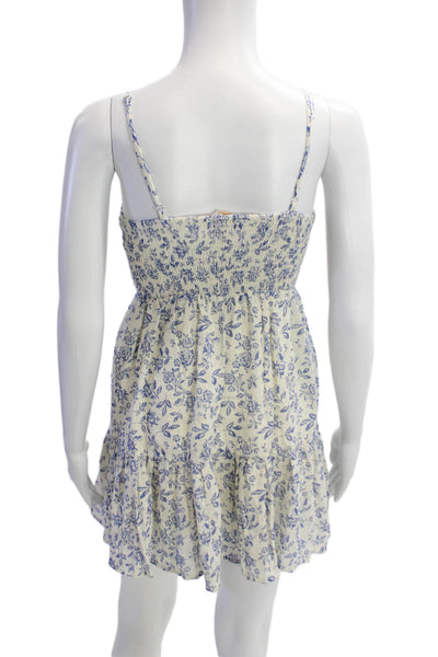 Rebecca Taylor Womens Silk Floral Print A Line Dress Pink Red Size 4