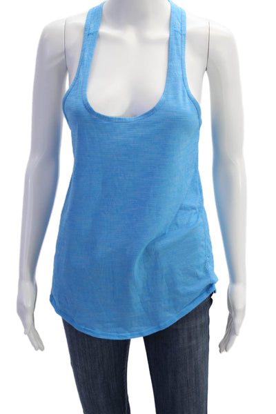 Lululemon Womens Racer Back Sleeveless Tank Top Blue Size Small