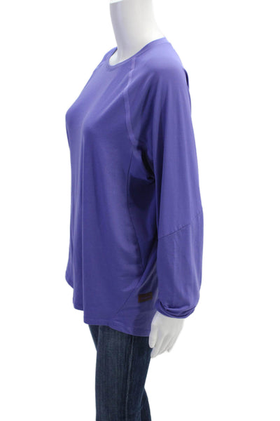 Lululemon Womens Long Sleeves Pullover Tee Shirt Purple Size Large