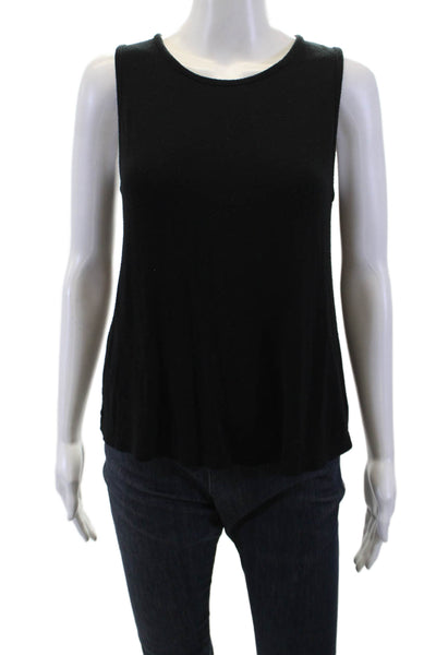 Scoop NYC Womens Sleeveless Split Back Shell Sweater Black Size Small