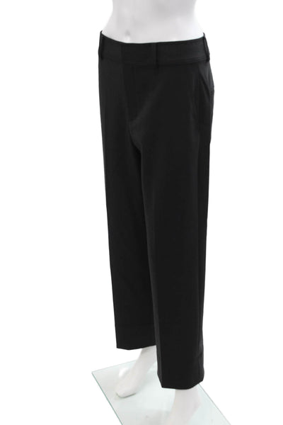 Club Monaco Womens High Rise Enemal Ring Pants Black Size 4