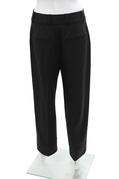 Club Monaco Womens High Rise Enemal Ring Pants Black Size 4