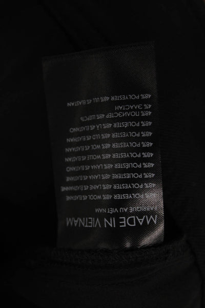Club Monaco Womens High Rise Enemal Ring Pants Black Size 4