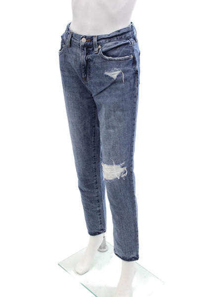 Pistola Womens Cotton Zip Button Slim Leg Jeans Blue Size EUR 25