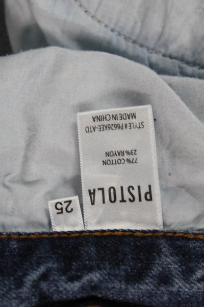 Pistola Womens Cotton Zip Button Slim Leg Jeans Blue Size EUR 25