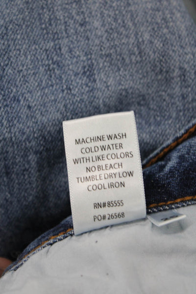 Pistola Womens Cotton Zip Button Slim Leg Jeans Blue Size EUR 25