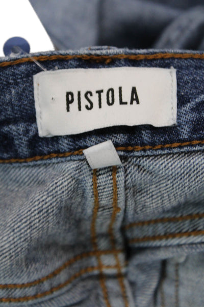 Pistola Womens Cotton Zip Button Slim Leg Jeans Blue Size EUR 25