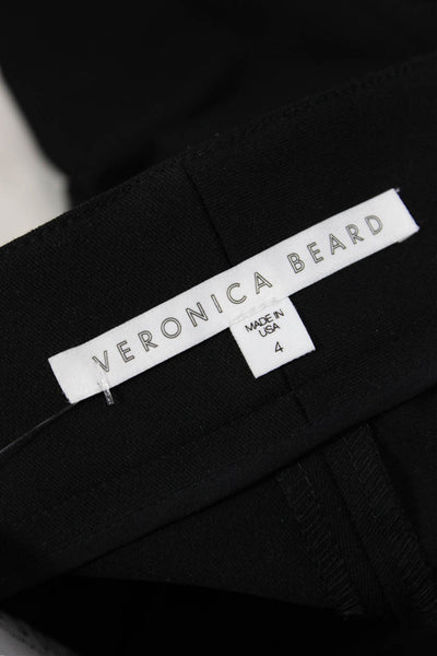 Veronica Beard Womens High Rise Skinny Leg Trouser Pants Black Size 4