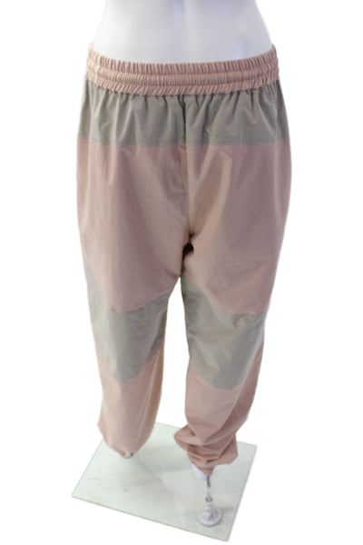 Moussy Womens Elastic Waistband High Rise Lightweight Pants Pink Size Medium