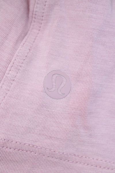 Lululemon Womens Textured Sleeveless Round Neck Tank Top Pink Size 10