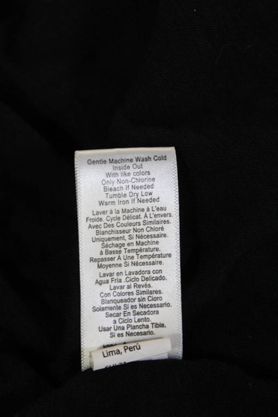 Nation LTD Womens Pima Cotton Scoop Neck Sleeveless Maxi Dress Black Size S