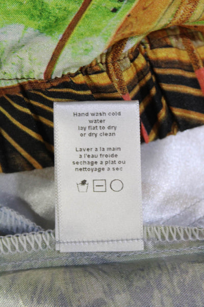 Clover Canyon Womens Graphic Print Elastic Waist Shorts Multicolor Size XS
